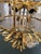 Italian Luxury Venetian Smoked-Fumè and Green “Palmette” Murano Glass Plating Gold Chandelier For Sale - Image 3 of 7