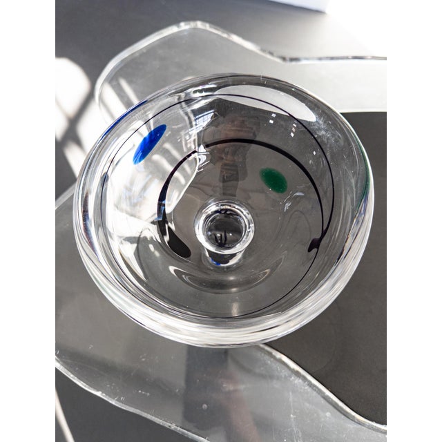 Swedish Art Glass Bowl by Vicke Lindstrand for Kosta, 1950s For Sale - Image 3 of 7