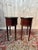 Brown Louis XVI Style Oval Bedside Tables, Set of 2 For Sale - Image 8 of 10