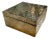 Vintage Italian Hammered Brass Decorative Box For Sale