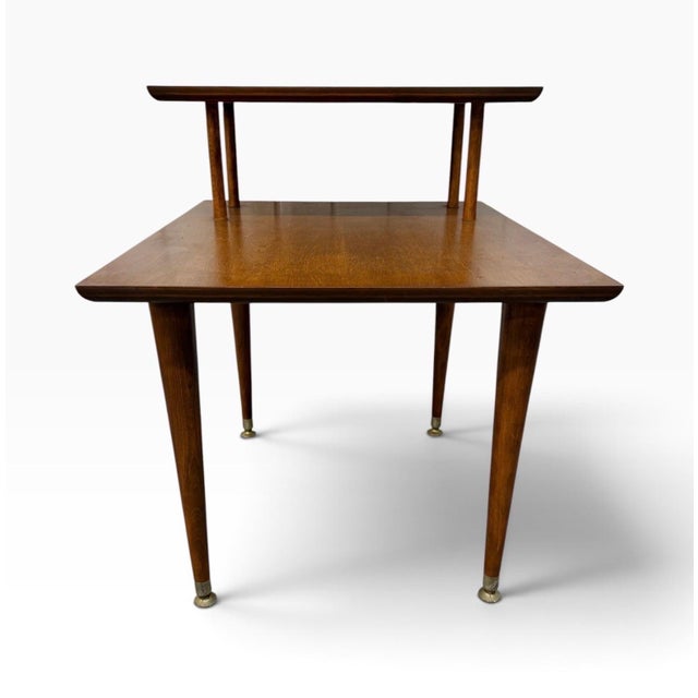 1960s Mid-Century Modern Walnut Step Side Tables - Set of 2 For Sale - Image 5 of 6