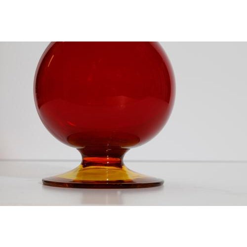 1970s Hand-Blown Murano Glass Pencil Vase by Carlo Moretti, Italy, 1970s For Sale - Image 5 of 10