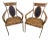 Pair of Regency Faux Tortoiseshell Bamboo Armchairs With Hollywood Production Provenance For Sale
