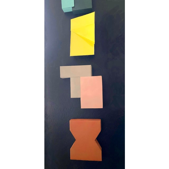 2020s Cardboard Sculpture in Muted Orange For Sale - Image 5 of 5