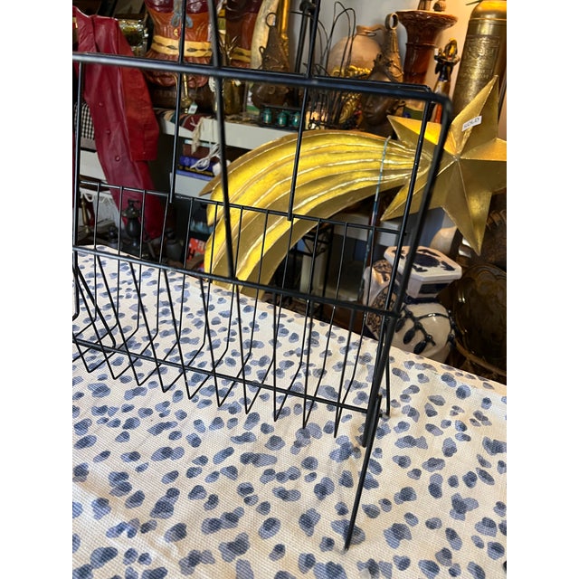 1970s Vintage Mid-Century, Modern Magazine Rack For Sale - Image 5 of 5