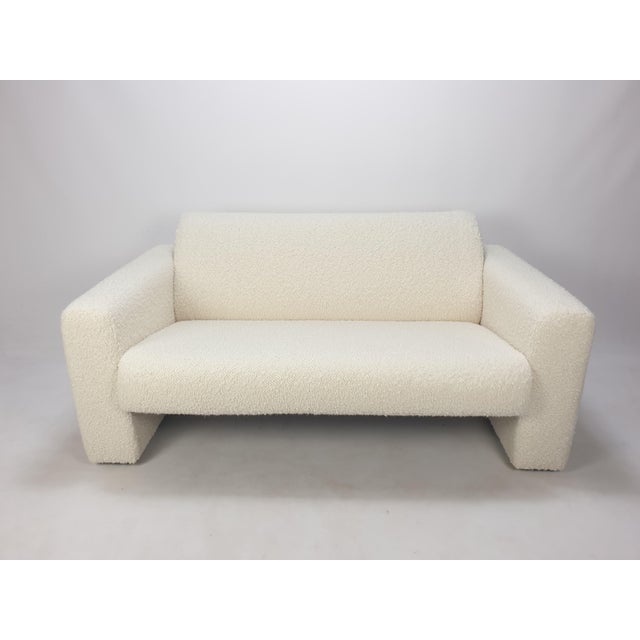 Model 691 Two-Seat Bench in Bouclé Fabric from Artifort, 1980s For Sale - Image 9 of 9