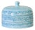 Large Vintage Handcrafted Turquoise Glazed Ceramic Display Bell, 1950s For Sale