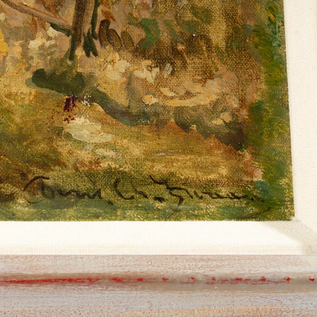 Cornelius Christian (Christian) Zwaan (Illinois/Michigan/Netherlands, 1882-1964) oil on board landscape painting depicting...