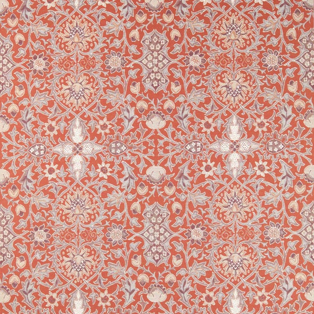 Morris & Co. Wilton Weave Fabric in Russet For Sale