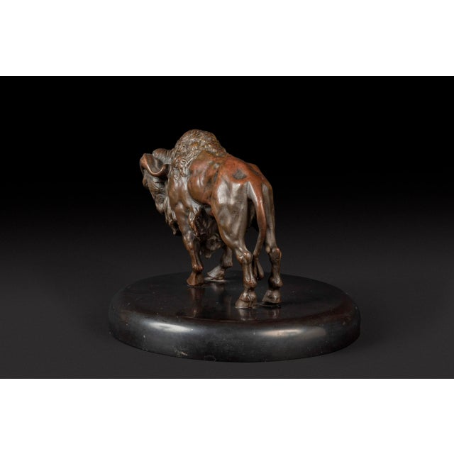 Sculpture of the Marching Bison, 1800s, Bronze For Sale - Image 3 of 10