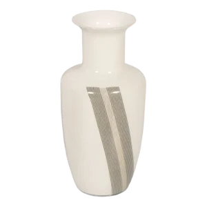 Murano Glass and Black Enamel Vase in the Style of Venini, 1960s