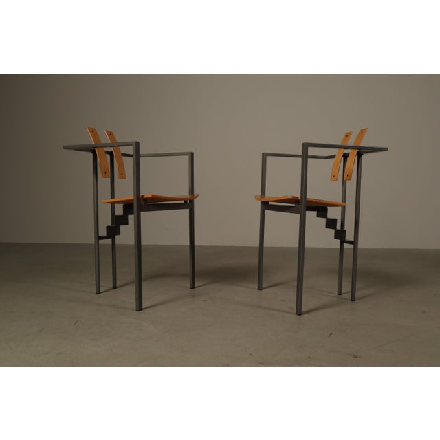 Vintage Trix Armchairs by Karl-Friedrich Förster for KFF, 1980s, Set of 6 For Sale - Image 6 of 16