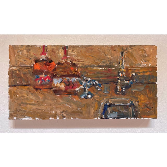 Realism Run for the Roses by Clyde Steadman | Oil on panel depiction of horse racing scene. For Sale - Image 3 of 5