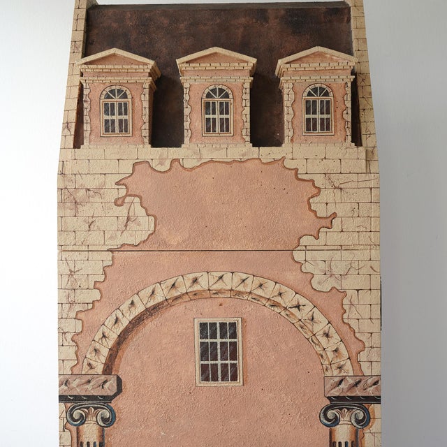20th Century Maitland-Smith Dollhouse Georgian Townhouse Cabinet/Bar For Sale - Image 9 of 18