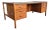 Mid-Century Modern Walnut Executive Desk Manner of Jens Risom For Sale