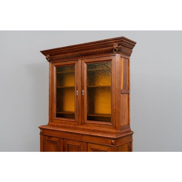 Gründerzeit Oak Bookcase, 1800s For Sale - Image 17 of 18
