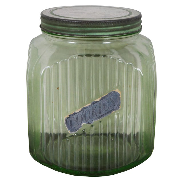 uranium glass jar with lid