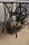 Antique Cast Iron Singer Treadle Sewing Machine Base Oval Marble Console Table For Sale - Image 4 of 12