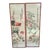 Pair of Vintage Early 20th Century Chinese Silk Embroidery of Birds With Flowers Framed on Painted Bamboo For Sale