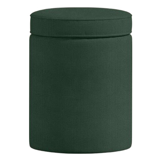 Olive Aurora Ottoman by Ceraudo For Sale
