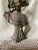 Metal Antique French Art Nouveau Cast Iron Bust of a "Coquette" After Pablo Rigual For Sale - Image 7 of 13