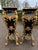 Late 20thC Italian Baroque Black Gold Pedestals – Pair For Sale - Image 9 of 14