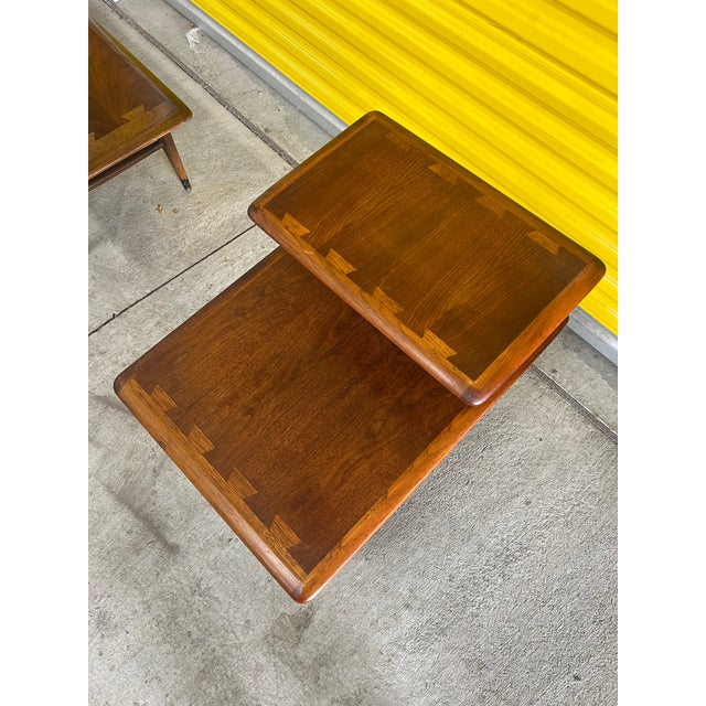 Lane Furniture 1960s Mid Century Modern Lane Acclaim Two Tier End Table For Sale - Image 4 of 8