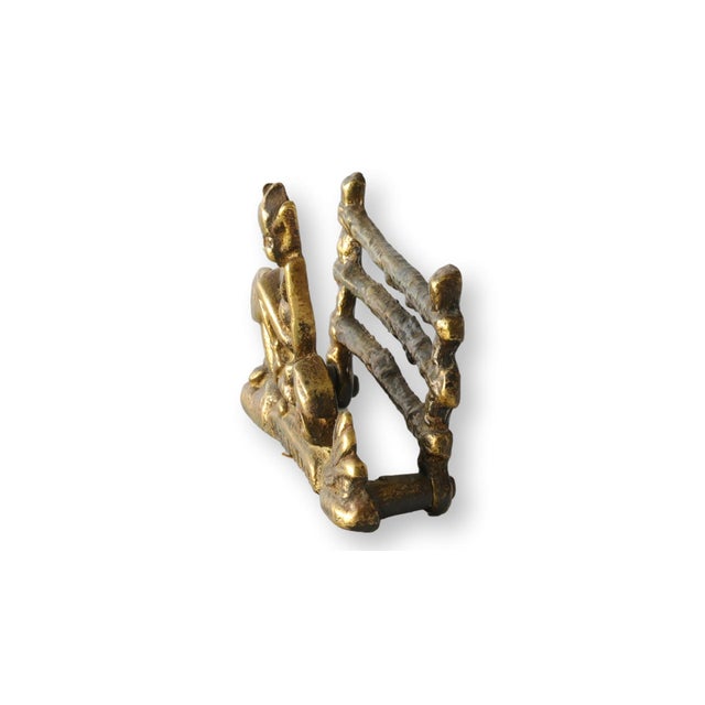 Early 20th Century Circa 1900 English Brass Imp Letter Rack For Sale - Image 5 of 5