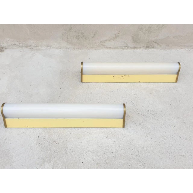 1950s Large Italian Sconces from La Fluorescente Milano, 1950s, Set of 2 For Sale - Image 5 of 5