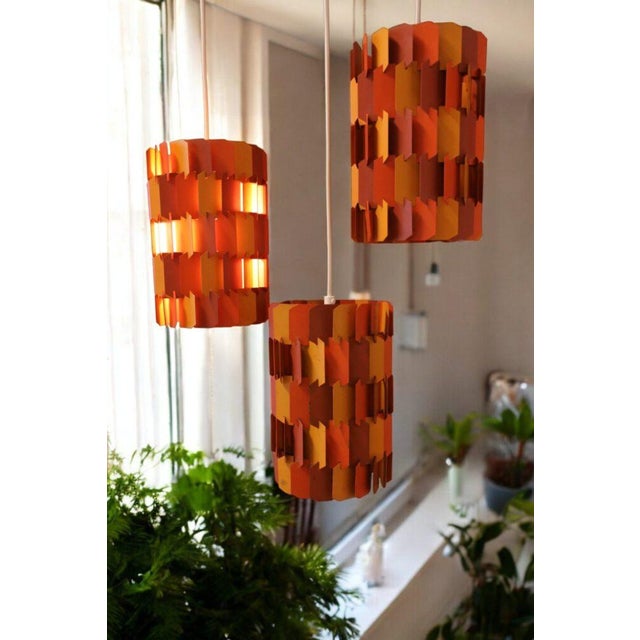 1970s Facet Ceiling Lamp by Louis Weisdorf for Lyfa, 1960s For Sale - Image 5 of 18