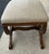 Late 20th Century Renaissance Style Bench With Curule Leg and Alligator Texture Seat For Sale - Image 4 of 8