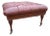 Leather Tufted Ottoman by Charles Stewart For Sale