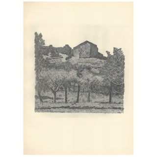 Morandi, Landscape in Grizzana, The Lame, Lithograph For Sale