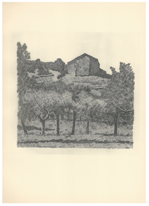 Morandi, Landscape in Grizzana, The Lame, Lithograph