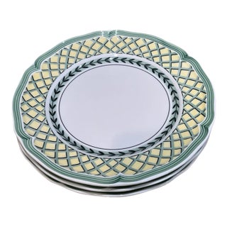 1980s Villeroy & Boch MCM French Garden Orange Salad Plates -Set of 3 For Sale
