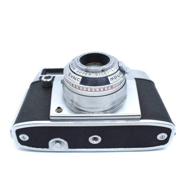 Mid 20th Century Vintage 1950s Agfa Super Silette-L Rangefinder Camera With Color-Solinar Lens Germany For Sale - Image 5 of 7