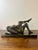 1910s Louis Chalon Bronze Nude Woman Sculpture Putting on Stockings on Marble Base For Sale - Image 11 of 11