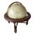 Vintage Rewired Repogle Lighted Library Globe on Wooden Stand For Sale