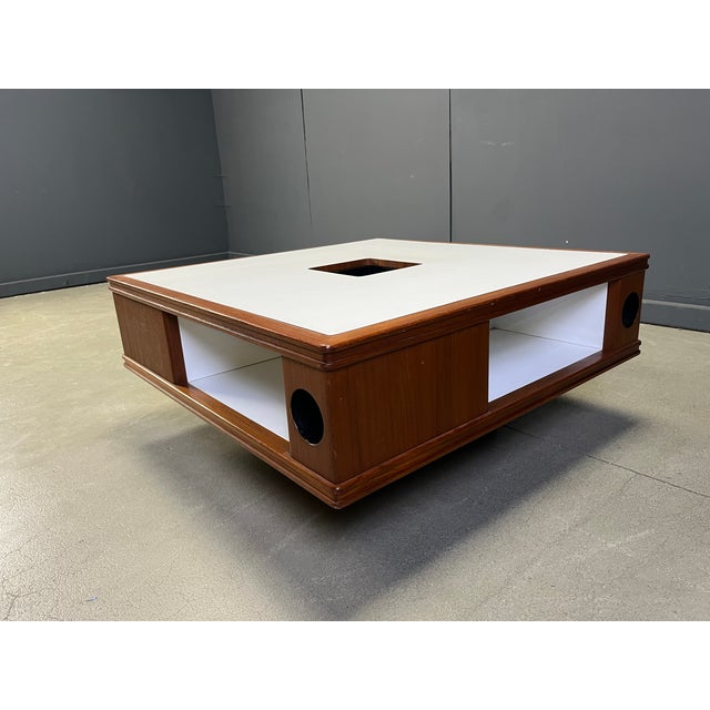 Brown Space Age Wooden Coffee Table, 1960s For Sale - Image 8 of 14