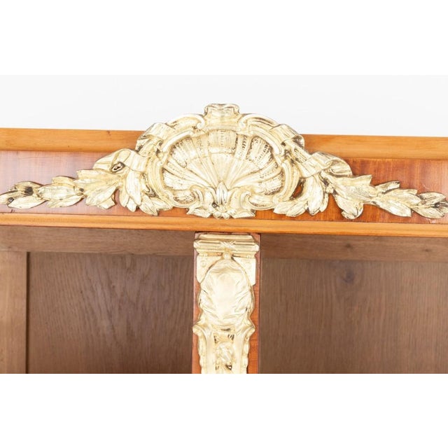 Wood Sheraton Revival Display Cabinet in Satinwood, 1880 For Sale - Image 7 of 11