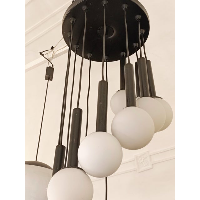 12-Light Tubular Cascade Light, 1970s For Sale - Image 4 of 9