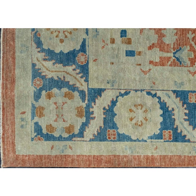 Turkish Oushak Rug 9'11" x 13'11" #18680 For Sale - Image 4 of 8