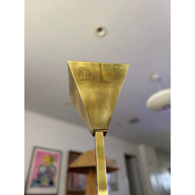 A Sculptural Post Modern Floor Lamp, Circa 1980s, Often Attributed to Frederick Cooper Though Unmarked. For Sale - Image 9 of 10