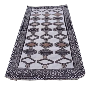 Vintage Traditional Area Rug Turkish Anatolian Oushak Rug 3'5'' X 6'7''
