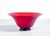 Vase, opalino blown glass bowl by venini, red version. Italy, 2006 origin italy period original design from the 1930s....