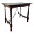 Spanish Barley Twist Side Table With Wrought Iron Stretchers, 1920s For Sale