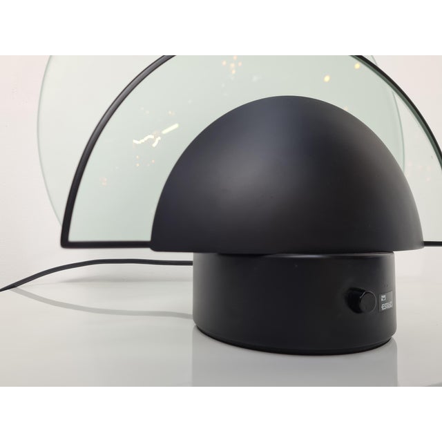 Postmodern Black Table Lamp by Leonardo Marelli for Estiluz, 1980s For Sale - Image 4 of 10