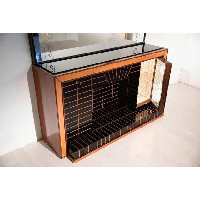 Vintage Bar Fixture with Illuminated Mirror by Brusotti, 1940s For Sale - Image 12 of 16