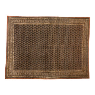 Antique Tea Washed Tabriz Carpet - 8'2" x 10'8" For Sale