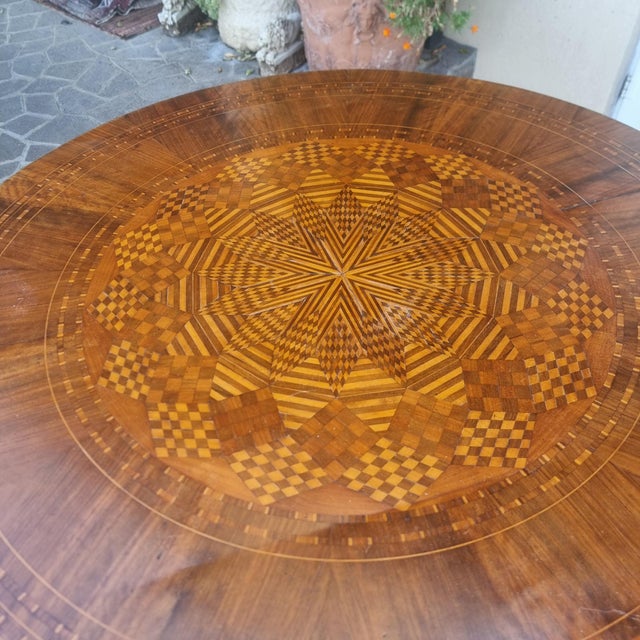 Rolo Table with Inlays, 1850 For Sale - Image 6 of 11